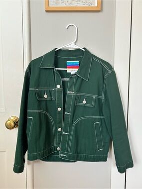 UNIF Woody cropped denim twill jacket